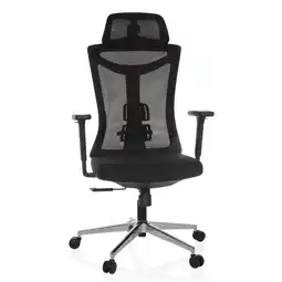Netto Marken-Discount hjh OFFICE Profi Bürostuhl KAMIAK Stoff / Netzstoff mit Armlehnen Angebot