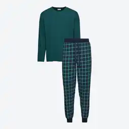 NKD Herren-Schlafanzug mit Waffelstruktur und Karomuster, 2-teilig Angebot