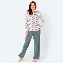 NKD Damen-Schlafanzug aus Baumwolle mit Allover-Blumenprint, 2-teilig Angebot