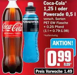 HIT Coca Cola oder Powerade Angebot