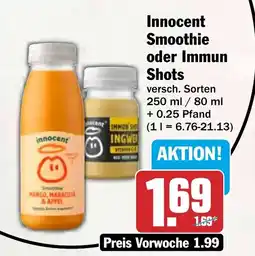 HIT Innocent Smoothie oder Immun Shots Angebot