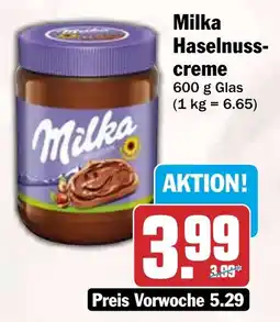 HIT Milka Haselnuss-creme Angebot