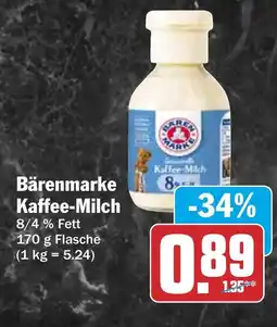 HIT Bärenmarke Kaffee-Milch Angebot