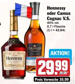 HIT Hennessy oder Camus Cognac V.S. Angebot