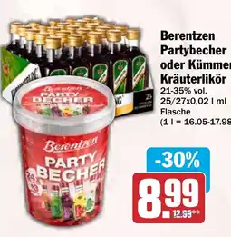 HIT Berentzen Partybecher Angebot