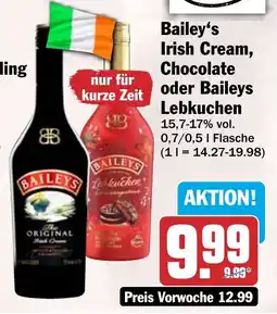 HIT Bailey's Irish Cream, Chocolate oder Baileys Lebkuchen Angebot