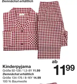 Zeeman Kinderpyjama Angebot