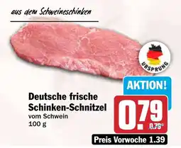 HIT Deutsche frische Schinken-Schnitzel Angebot