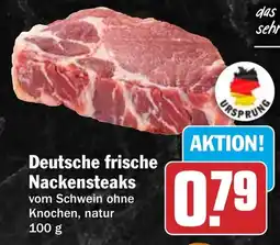 HIT Deutsche frische Nackensteaks Angebot