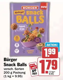 HIT Bürger Snack Balls Angebot
