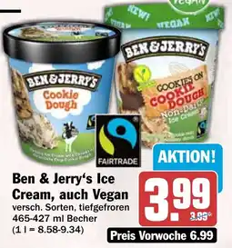 HIT Ben & Jerry's Ice Cream, auch Vegan Angebot