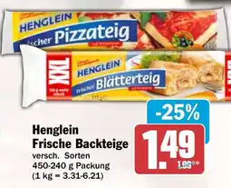 HIT Henglein Frische Backteige Angebot