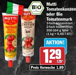 HIT Mutti Tomatenmark Angebot