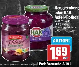 HIT Hengstenberg Apfelrotkohl Angebot
