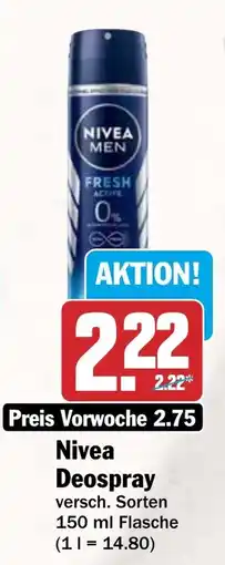 HIT Nivea Deospray Angebot