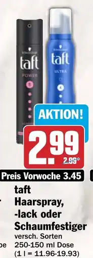 HIT taft Haarspray, -lack oder Schaumfestiger Angebot