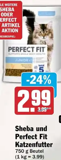 HIT Sheba und Perfect Fit Katzenfutter Angebot