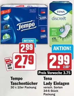 HIT Tempo Taschentücher Angebot
