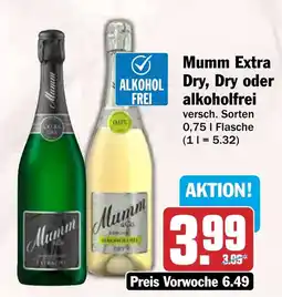 HIT Mumm Extra Dry Angebot