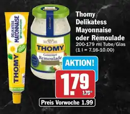 HIT Thomy Delikatess Mayonnaise oder Remoulade Angebot