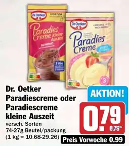 HIT Dr. Oetker Paradiescreme Angebot