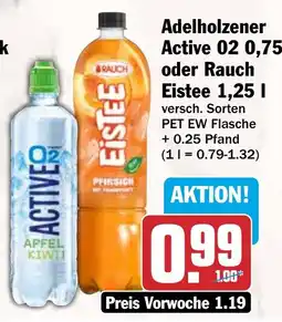 HIT Adelholzener Active 02 oder Rauch Eistee Angebot