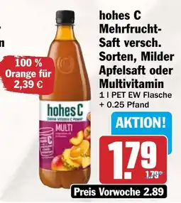 HIT hohes C Mehrfrucht-Saft Angebot