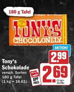 HIT Tony's Schokolade Angebot