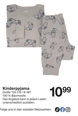 Zeeman Kinderpyjama Angebot