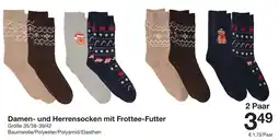 Zeeman Damen- und Herrensocken mit Frottee-Futter Angebot