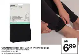 Zeeman Gefütterte Kinder oder Damen-Thermoleggings Angebot