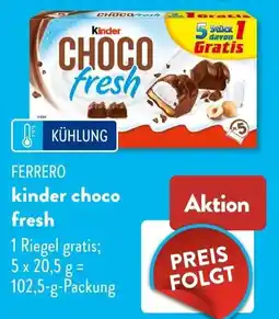 Aldi Süd FERRERO kinder choco fresh Angebot