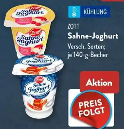 Aldi Süd ZOTT Sahne-Joghurt Angebot