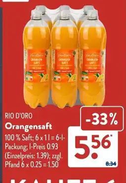 Aldi Süd RIO D'ORO Orangensaft Angebot