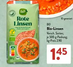 Aldi Süd bio Rote Linsen Angebot