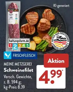 Aldi Süd Schweinefilet Angebot