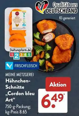 Aldi Süd Hähnchenschnitte „Cordon bleu Art“ Angebot