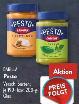Aldi Süd Barilla Pesto Angebot