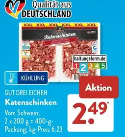 Aldi Süd GUT DREI EICHEN Katenschinken Angebot