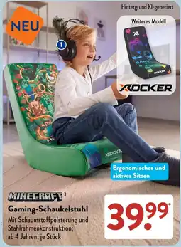 Aldi Süd Minecraft Gaming-Schaukelstuhl Angebot