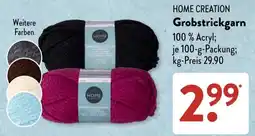 Aldi Süd HOME Grobstrickgarn Angebot