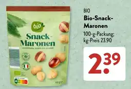 Aldi Süd bio Snack-Maronen Angebot