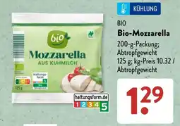 Aldi Süd bio Mozzarella Angebot