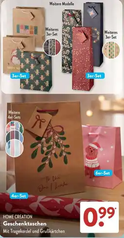 Aldi Süd HOME CREATION Geschenktaschen Angebot