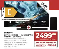 Hirsch und Ille SAMSUNG GQ77S94HATXZG + HW-B660GF/ZG OLED-TV + Soundbar Angebot