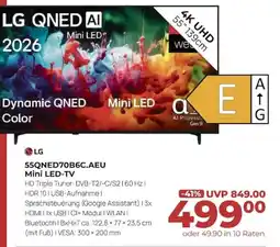 Hirsch und Ille LG 55QNEQ70B6C.AEU Mini LED-TV Angebot