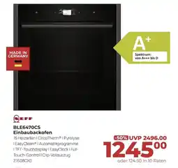 Hirsch und Ille NEFF Einbaubackofen Angebot