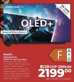 Hirsch und Ille PHILIPS 65OLED911/12 OLED-TV mit Soundbar Angebot