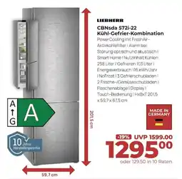 Hirsch und Ille LIEBHERR CBNsda 572i-22 Kühl-Gefrier-Kombination Angebot