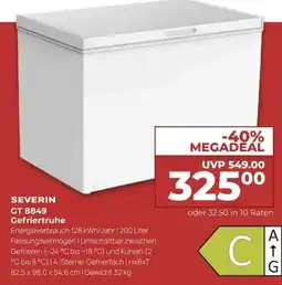 Hirsch und Ille SEVERIN GT 8849 Gefriertruhe Angebot